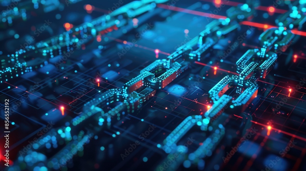 Futuristic Blockchain Technology - Digital Ledger Innovation Futuristic Blockchain Technology - Digital Ledger Innovation