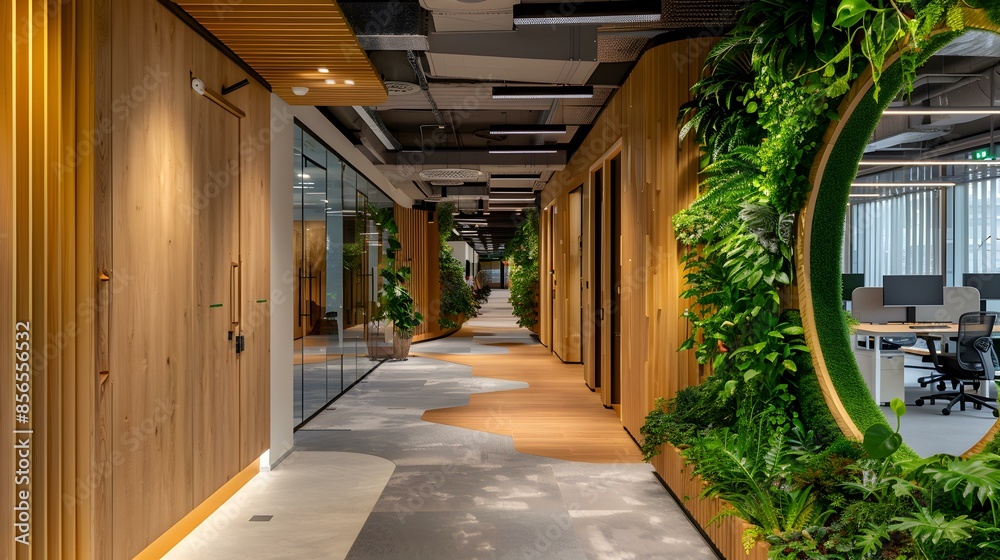 Modern office space with an emphasis Modern office space with an emphasis