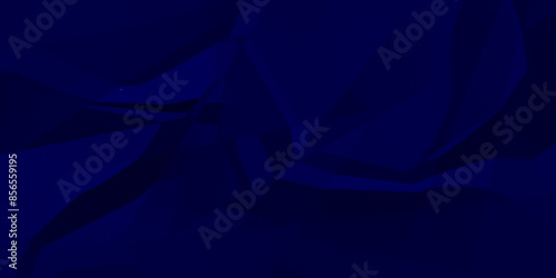 Blue crumpled paper texture background, Blue wrinkled paper texture. Vector illustration.
