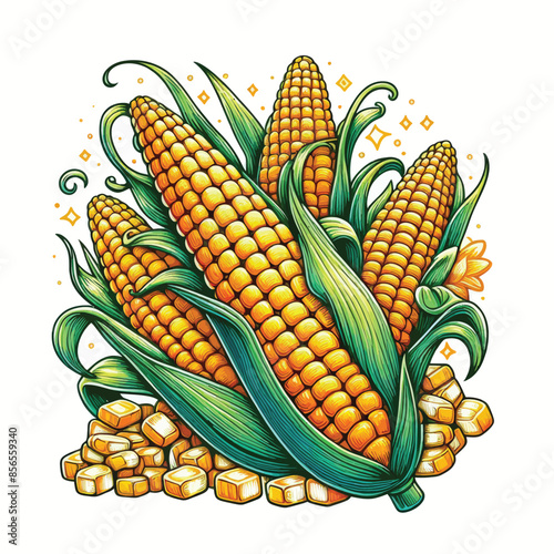  Corn vector Adobe Illustrator Artwork
