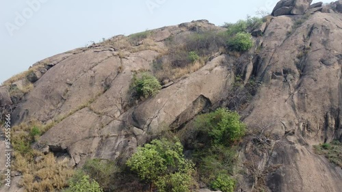 The temple is placed on the hill, it is Jaichandi Hill in West Bengal. photo