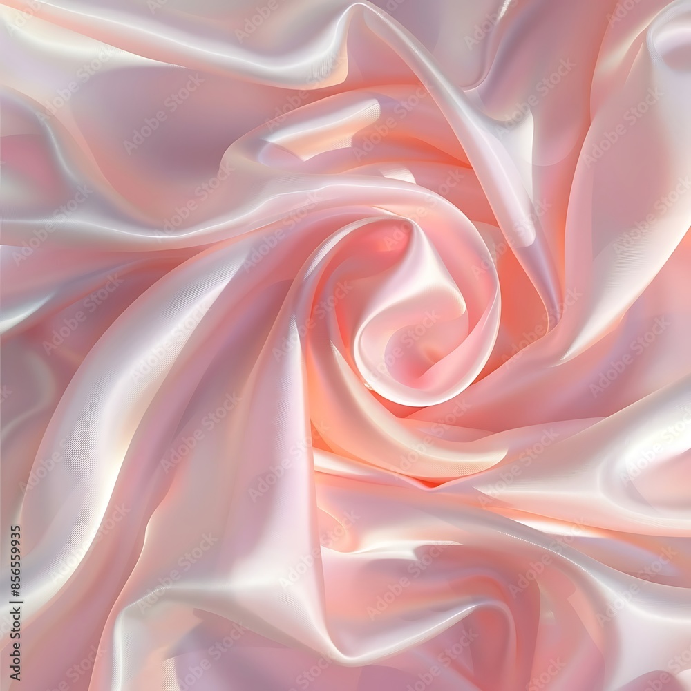 A pink rose on a white silk cloth A pink rose on a white silk cloth