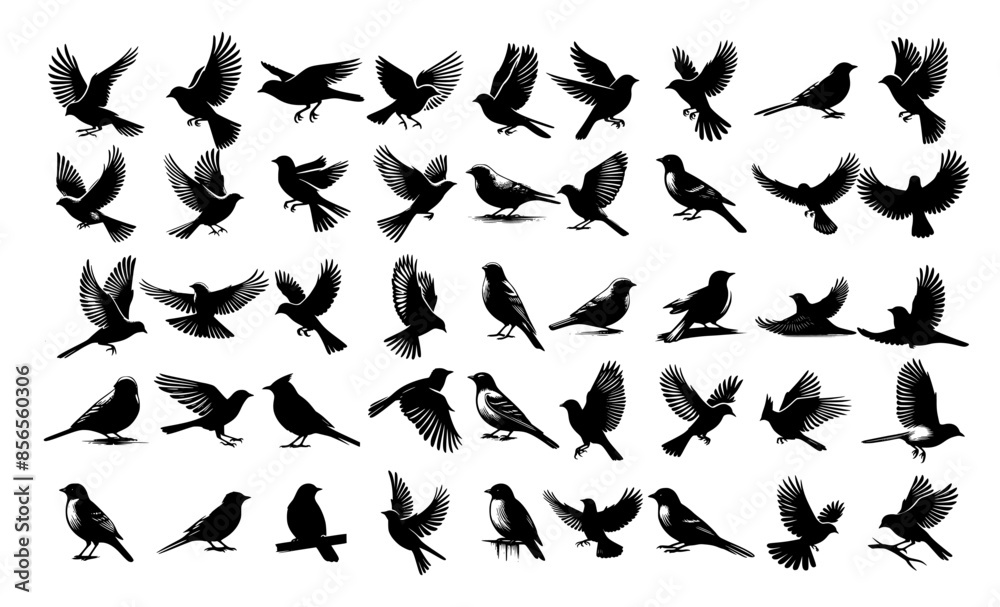 Pigeon silhouette vector, set of flying dove silhouettes, black bird silhouettes. Pigeon silhouette vector, set of flying dove silhouettes, black bird silhouettes.