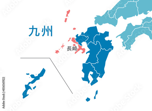 長崎県　長崎　九州　地図