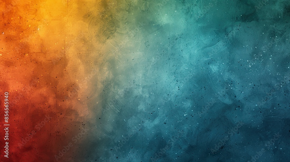 Fototapeta premium Abstract textured background with gradient colors of red, orange, yellow, blue, and green. Perfect for design and artistic projects.