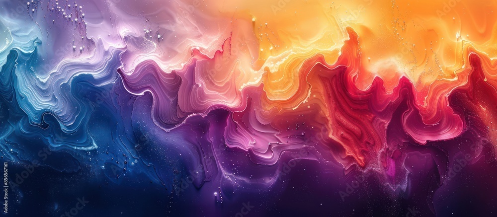 Abstract color gradient background with mixed media