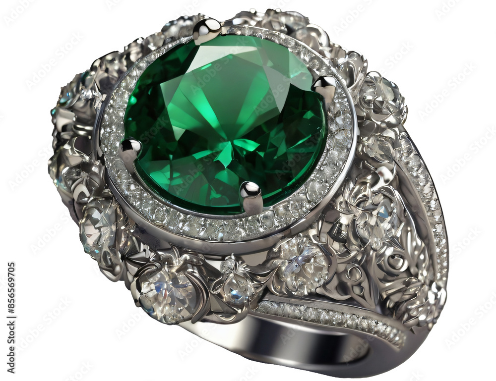 ring with green diamonds ring with green diamonds