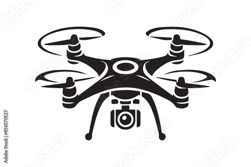 Drone Camera Icon vector silhouette Illustration artwork 