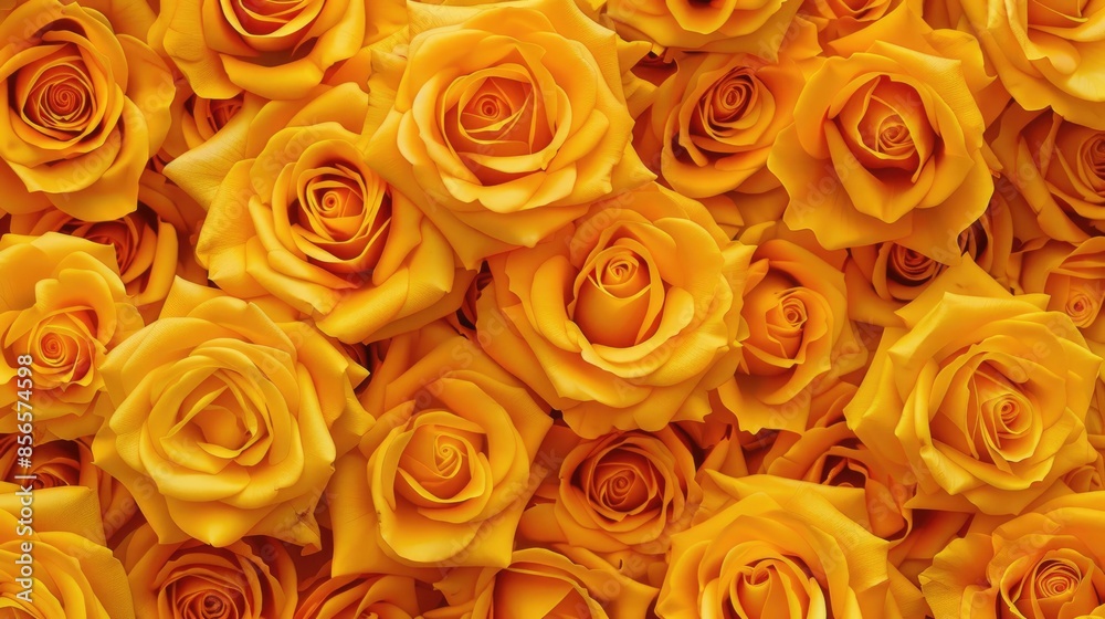 Seamless horizontal pattern of yellow roses with room for text Seamless horizontal pattern of yellow roses with room for text