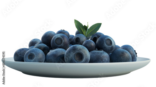 blueberries on a plate