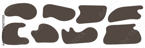 Abstract Blob shapes. random shapes blobs. Blob vector.