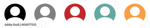  Anonymous user portrait vector icon designs