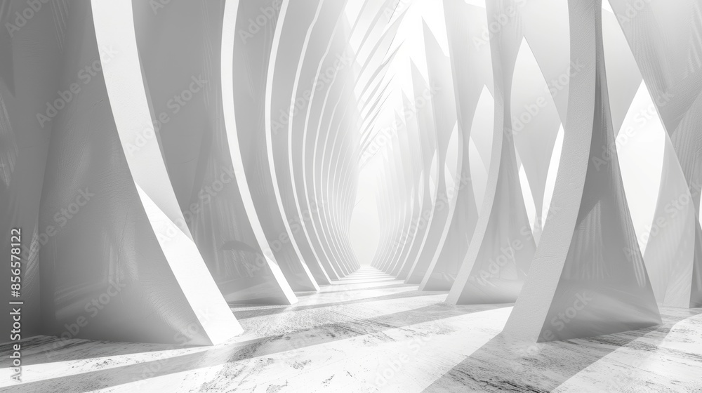 The abstract cones seem to defy gravity appearing weightless and ethereal in their composition. The abstract cones seem to defy gravity appearing weightless and ethereal in their composition.
