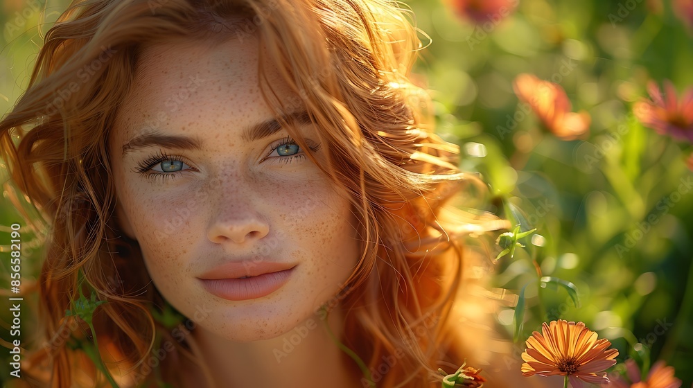 a model's face facing the front