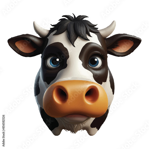 Cow 3D illustration animation design © Hariyadi