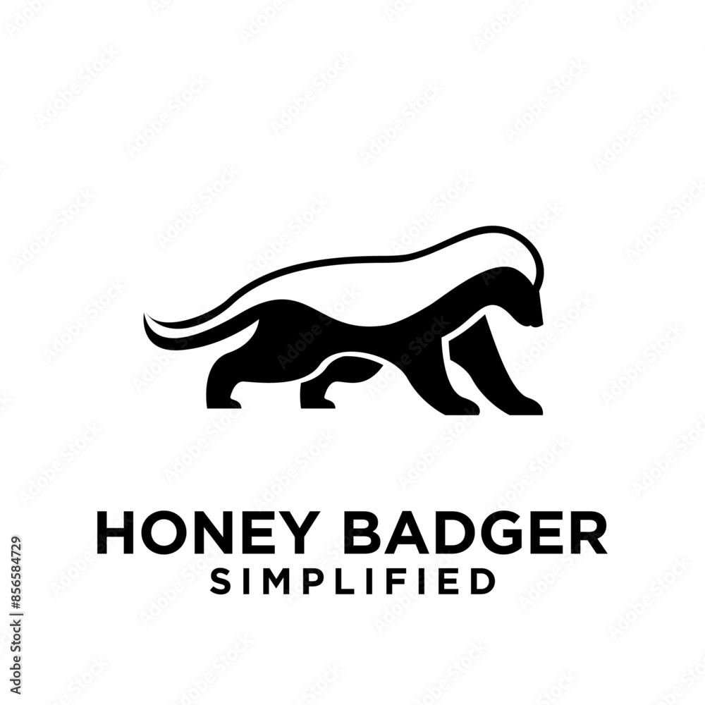 Honey Badger Logo icon Design Vector Image Honey Badger Logo icon Design Vector Image