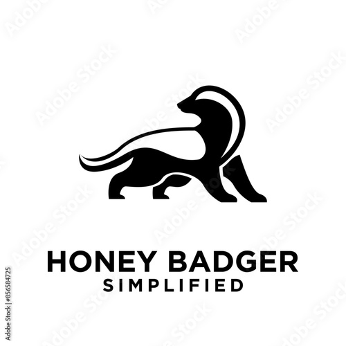 Honey Badger Logo icon Design Vector Image