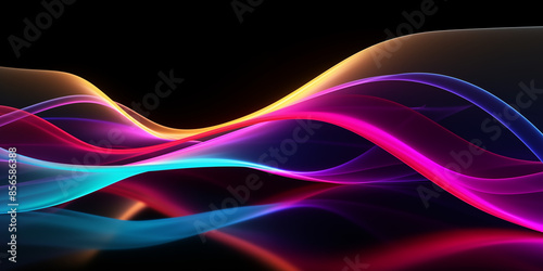 Abstract colorful curved surface art business background