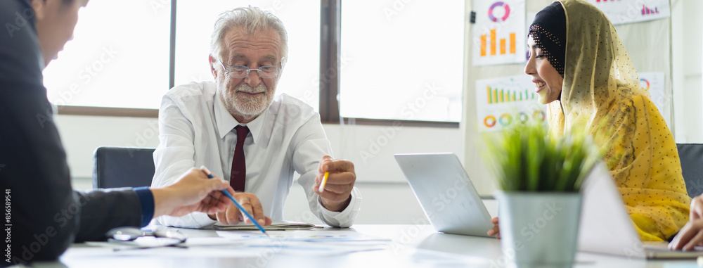 Multi-ethnic business people morning talk meeting in conference room. Multi-ethnic business people morning talk meeting in conference room.