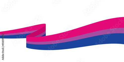 Pink, purple, and blue colored background, as the colors of the bisexual flag. LGBTQI concept. Flat vector illustration.	