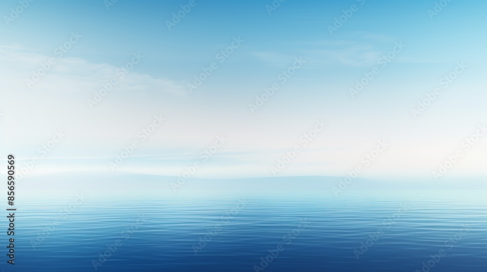 Obraz premium a serene abstract blurred gradient background in nature-inspired colors, reminiscent of a calm ocean. 