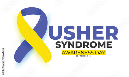 Usher Syndrome Awareness Day. background, banner, card, poster, template. Vector illustration.