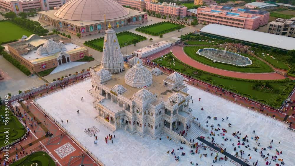 Prem Mandir Aerial View Founded By Jagadguru Shri Kripalu Ji Maharaj Prem Mandir Aerial View Founded By Jagadguru Shri Kripalu Ji Maharaj