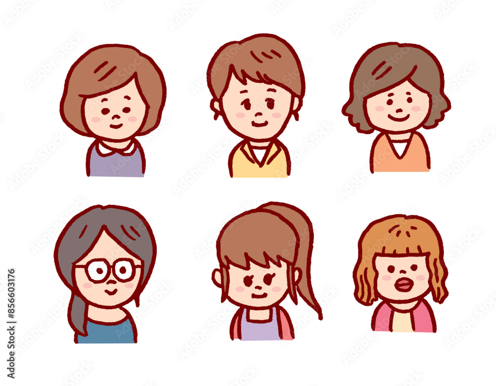 大学生や高校生のようなかわいい若者女子 大学生や高校生のようなかわいい若者女子