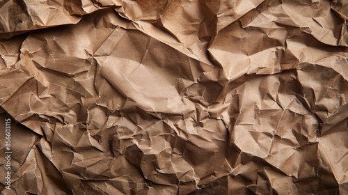 Wallpaper Mural Crumpled and creased recycled brown paper texture background Torontodigital.ca