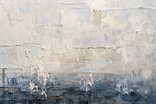 Rustic Textured Wall with Urban Chic Color Washing Technique. Aged effect. Palette of gray, blue, black, white, and taupe with subtle variations. High-resolution. Soft and layered finish.