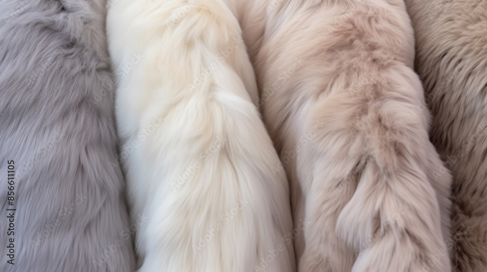 Faux fur material with snug texture. Faux fur material with snug texture.