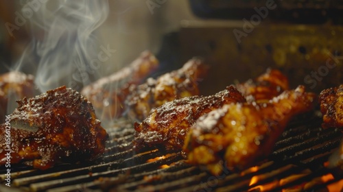 The smoky smell of freshly grilled jerk chicken fills the air as it sizzles on the grill providing a tantalizing preview of the main course to come.