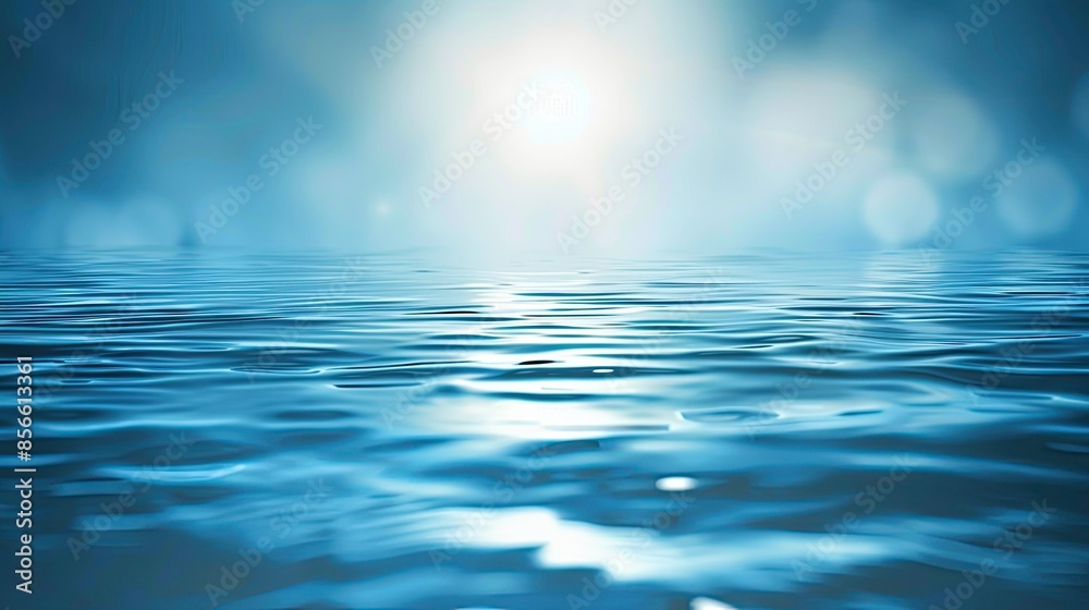 Beautiful blurred natural blue background with water Beautiful blurred natural blue background with water