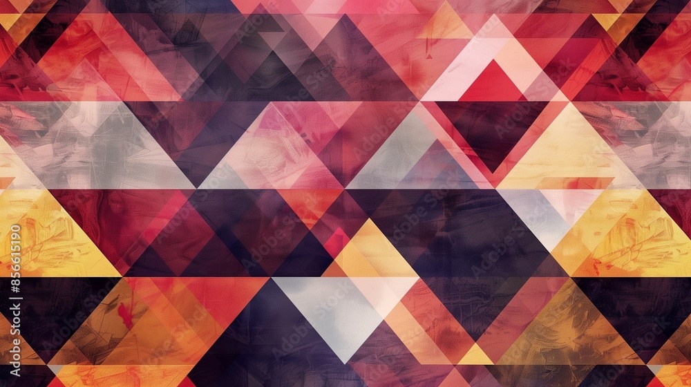 A dynamic geometric pattern of bold triangles and polygons. A dynamic geometric pattern of bold triangles and polygons.