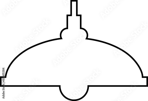 lamp Related black Vector line Icons. Includes such icons as bulb, Stylish modern room lights floor lamp, lantern, light, chandelier  isolated on transparent background.