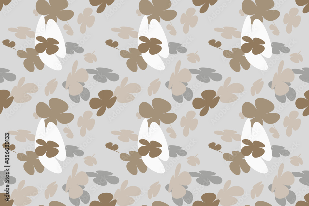 Fototapeta premium Beautiful Floral Pattern Design With Simple Pretty, Little Floral Liberty Seamless Texture Background. Spring, Summer Romantic Blossom Flower Garden Seamless Pattern for Your Designs