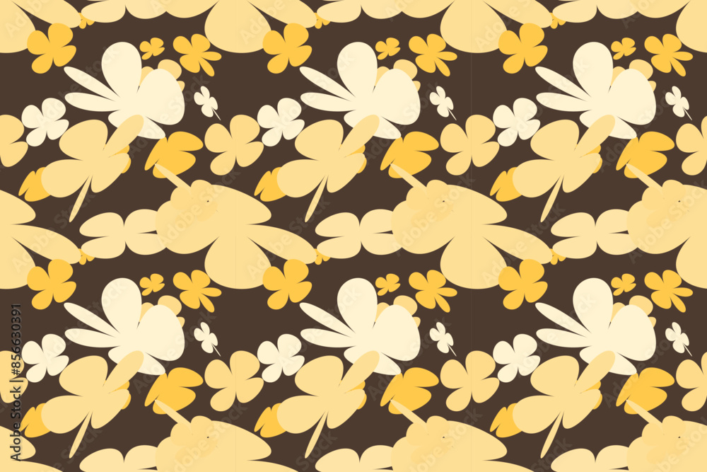 Abstract Flower Pattern With Simple Pretty, Little Floral Liberty Seamless Texture Background. Spring, Summer Romantic Blossom Flower Garden Seamless Pattern for Your Designs Abstract Flower Pattern With Simple Pretty, Little Floral Liberty Seamless Texture Background. Spring, Summer Romantic Blossom Flower Garden Seamless Pattern for Your Designs