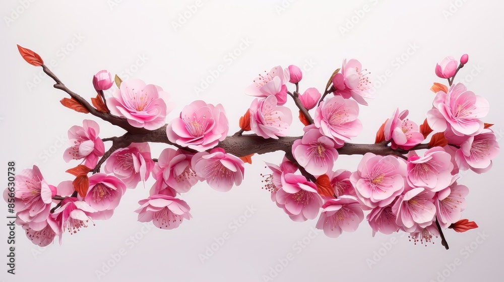 Naklejka premium Elegant soft pink sakura background