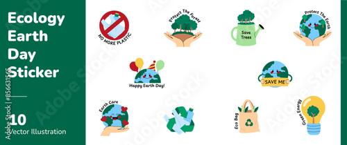 Ecology Earth Day Sticker