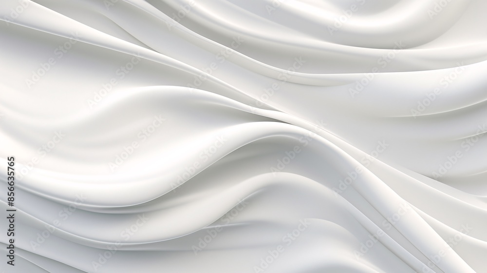 a white fabric with wavy folds a white fabric with wavy folds