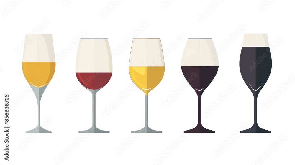Wine Tasting: A Colorful Selection of Wines Wine Tasting: A Colorful Selection of Wines