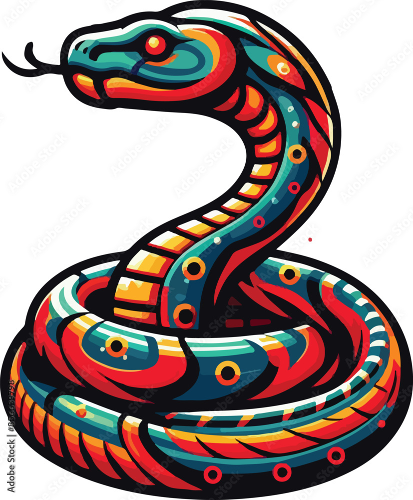 Obraz premium Snake vector illustration