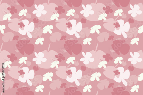 Flower Pattern Texture With Simple Pretty, Little Floral Liberty Seamless Texture Background. Spring, Summer Romantic Blossom Flower Garden Seamless Pattern for Your Designs