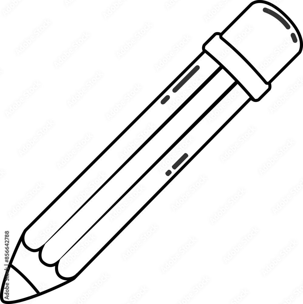 Pencil icon stationery illustration Pencil icon stationery illustration