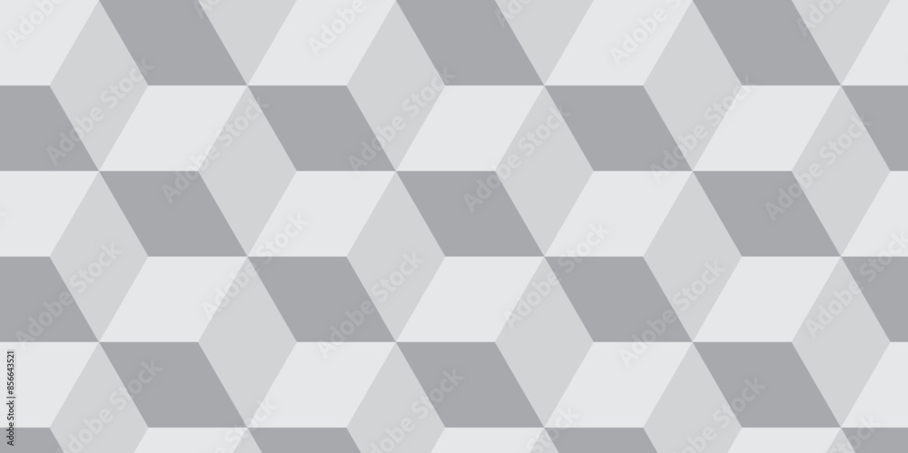 Seamless abstract white and gray background from cubes and lines. Geometric tiles and mosaic creative stylish seamless pattern block cube background. minimal hexagon Cubes mosaic shape vector design
Seamless abstract white and gray background from cubes and lines. Geometric tiles and mosaic creative stylish seamless pattern block cube background. minimal hexagon Cubes mosaic shape vector design