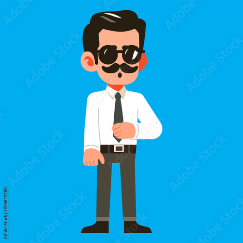 Cute Male Teacher Cartoon