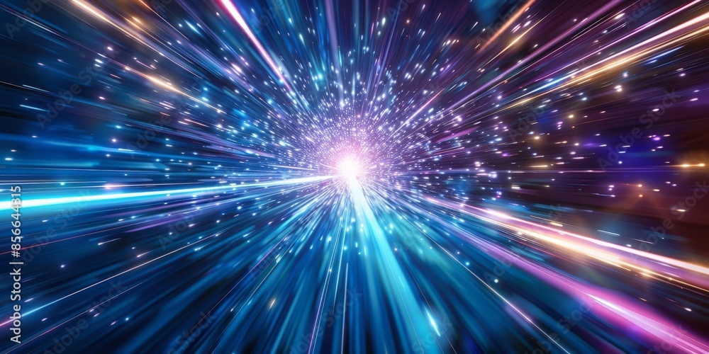 Abstract Light Streaks in a Dark Space Abstract Light Streaks in a Dark Space
