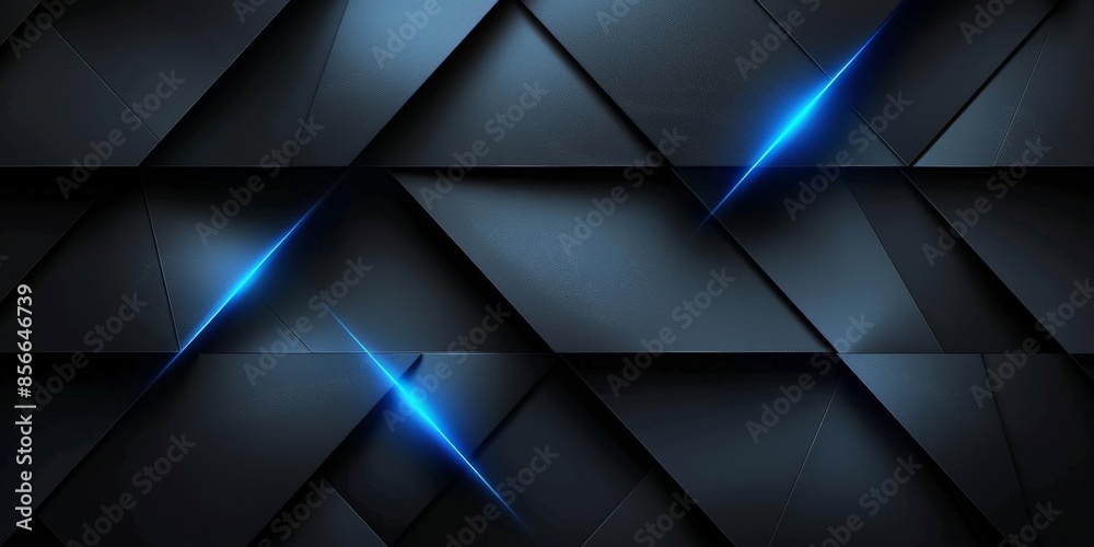 Obraz premium Abstract Dark Blue Geometric Background