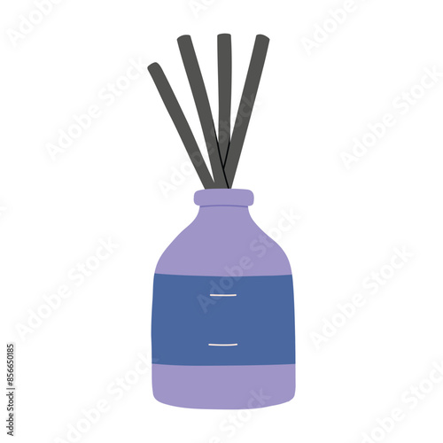 Aroma diffuser vector flat illustration isolated on a white background.