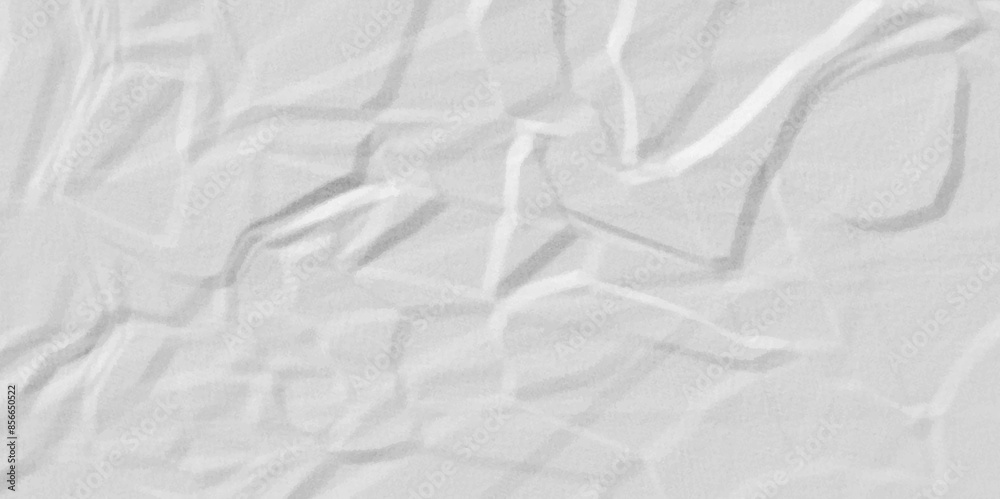 Fototapeta premium White fabric background. white crumpled paper background texture pattern overlay. wrinkled high resolution arts craft and Seamless white crumpled paper. 